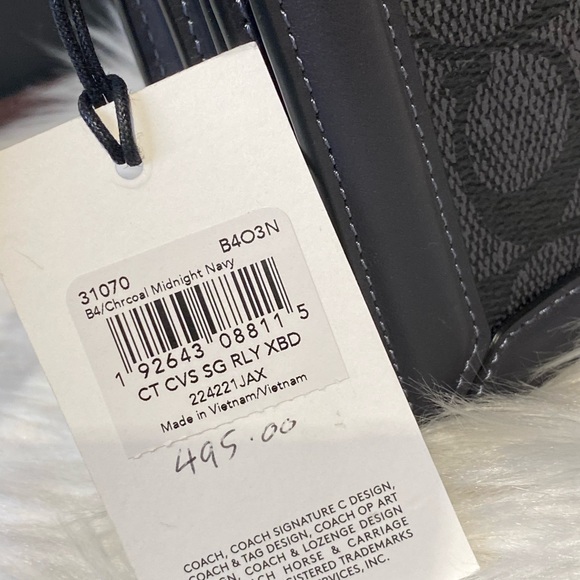 💰SOLD - 31070 - Coach Riley in Signature Canvas - Picture 5 of 14